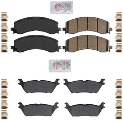 AmeriBrake Premium Ceramic Brake Pads with hardware for Ford F150 2021-2024