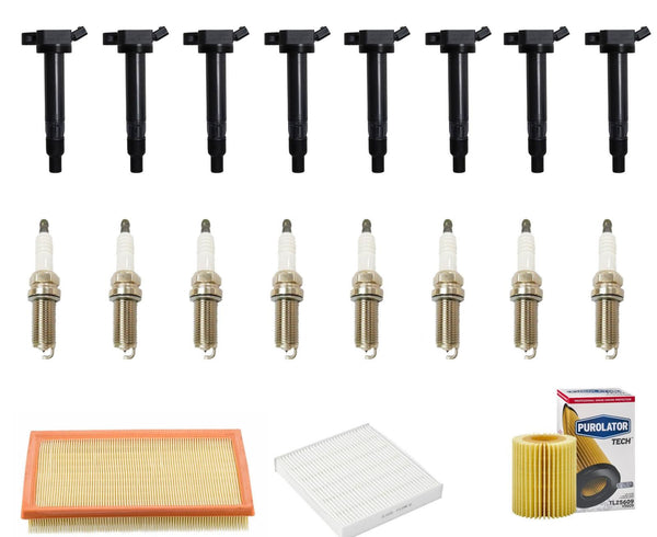 Direct Ignition Coils Platinum Spark Plugs Tune Up for 2007-2009 Lexus LS460