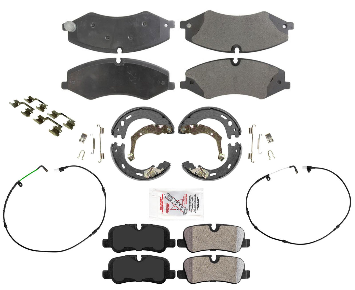Pastillas de freno de disco, zapatas de estacionamiento, sensores para Land Rover LR4 2010-2016