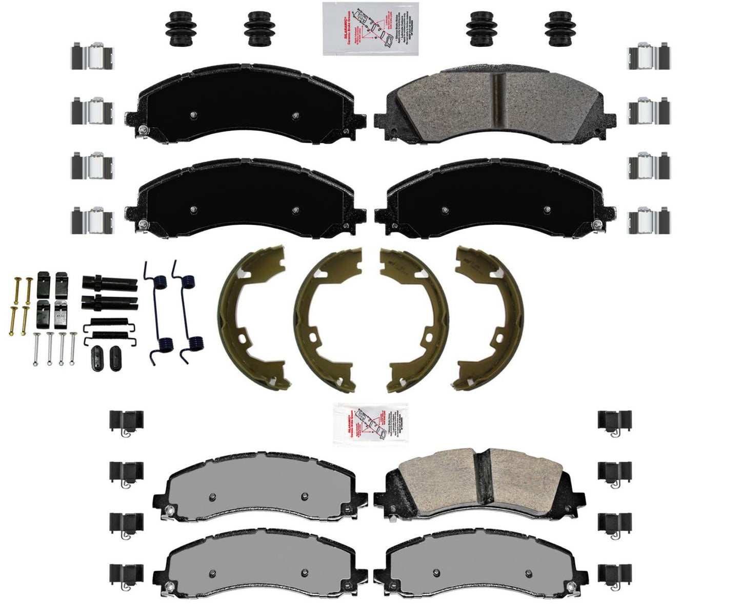 AmeriBrake Fleet Pads Hardware Fits 19-2023 Ram 3500 With Dual Rear Wheel