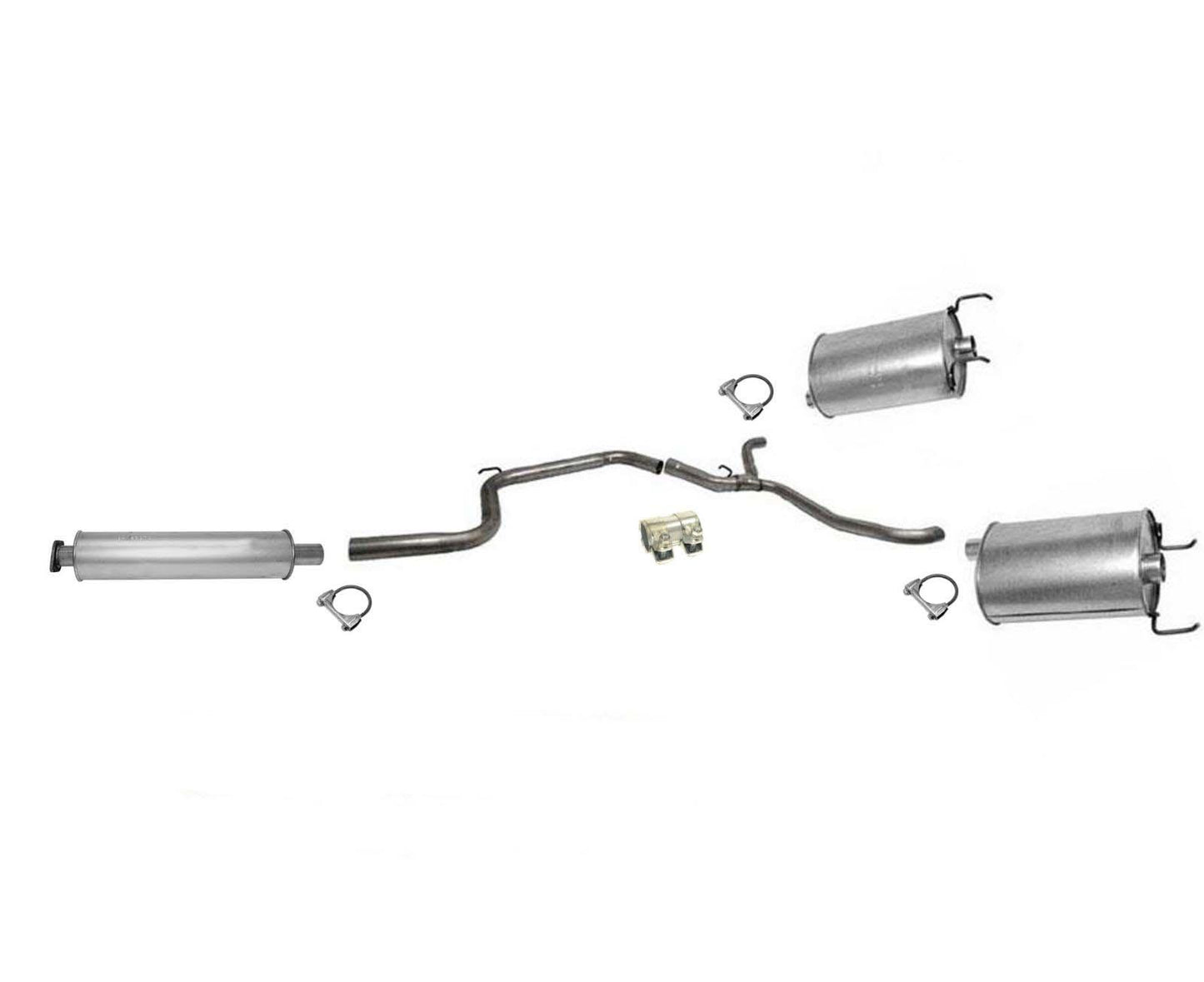 Dual Exhaust Muffler Resonator Exhaust System 3.8L for Grand Prix 1997-2002