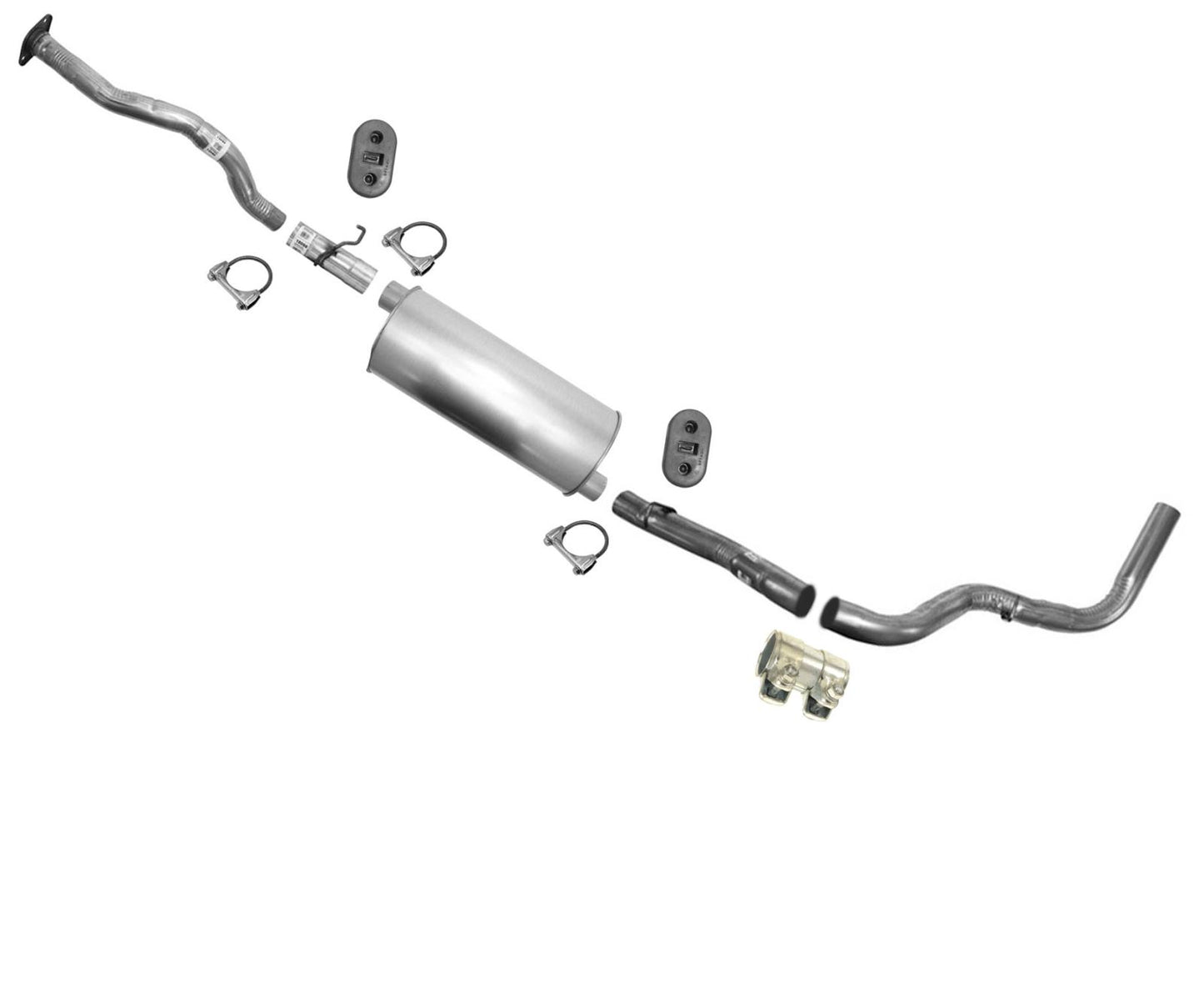 Se adapta al sistema de escape silenciador Silverado K1500 1994-95 4.3L 5.0L 5.7L 141 pulgadas W/B