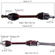 Front Cv Shaft Axles for Mini Cooper 1.6L Base Automatic Transmission 2007-2012