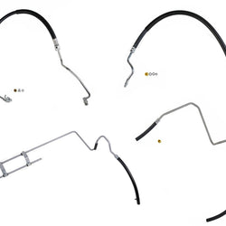 Manguera de retorno de presión de dirección asistida de 4 piezas para Ford F150 5.4L 04-08 W Puerto de interruptor