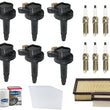 Bobinas de encendido directo Bujías de platino para Ford Transit 350 3.5L Turbo 15-21
