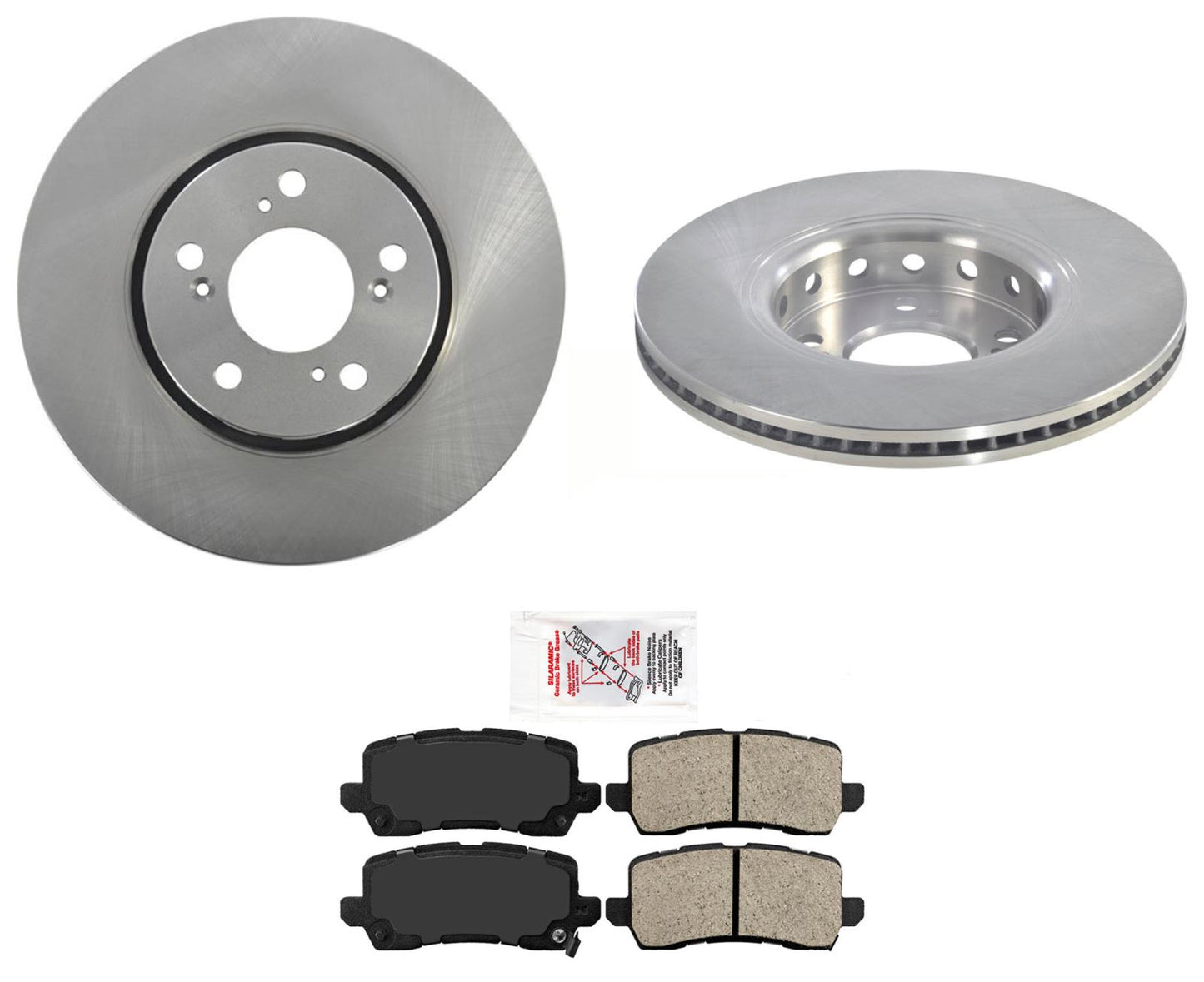 Rotores de freno traseros y pastillas de freno de cerámica para Acura RLX 2014-2020