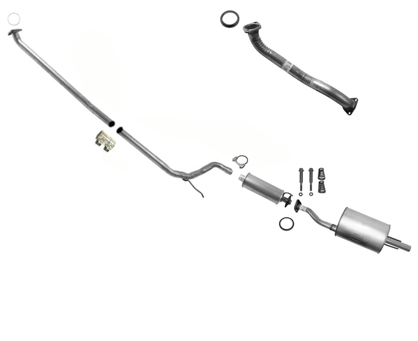 Sistema de escape después del convertidor para Civic DX LX EX Sedan CA/US BUILT 06-11