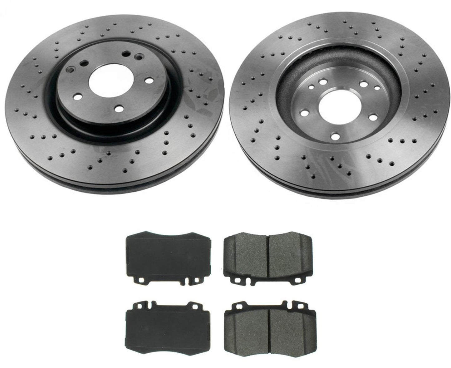 03-04 Mercedes C230 Paquete deportivo 330MM Pastillas de rotores de freno delantero con pinza de 4 pistones