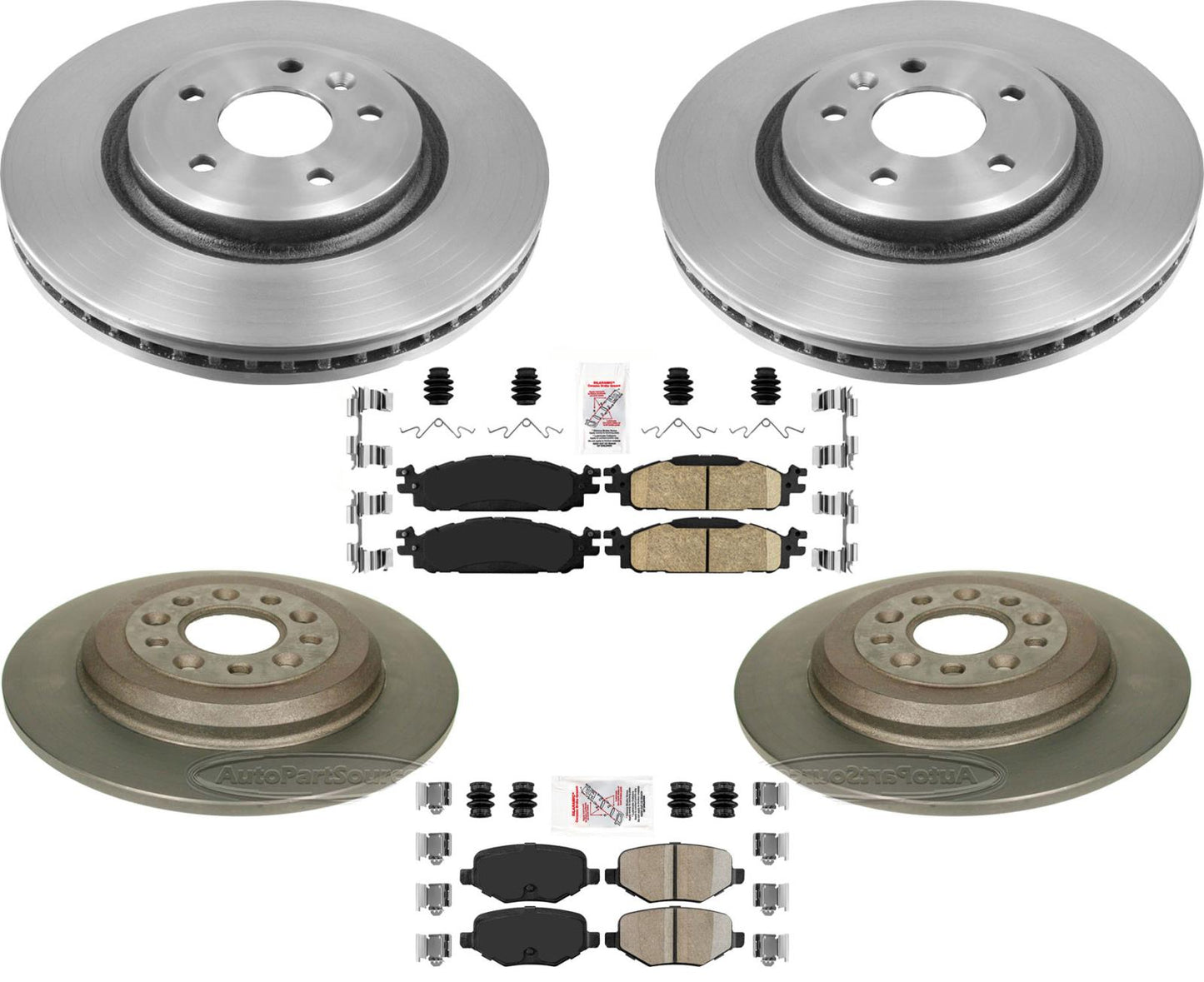 Para Ford Explorer 2011-19 con pastillas de freno de rotores de freno de carbono de rendimiento de 325 mm
