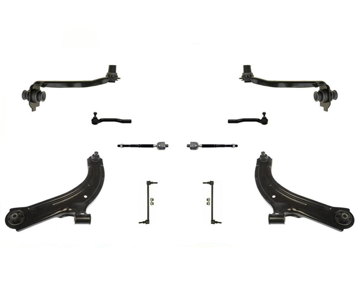 Kit de 10 piezas para brazos de control inferiores delanteros Versa, barra estabilizadora de eslabones superiores, TODO NUEVO