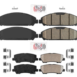 Ameri 320MM Front Disc Brake Rotors Pads Hardware Kit Fits 15-20 Ford Mustang