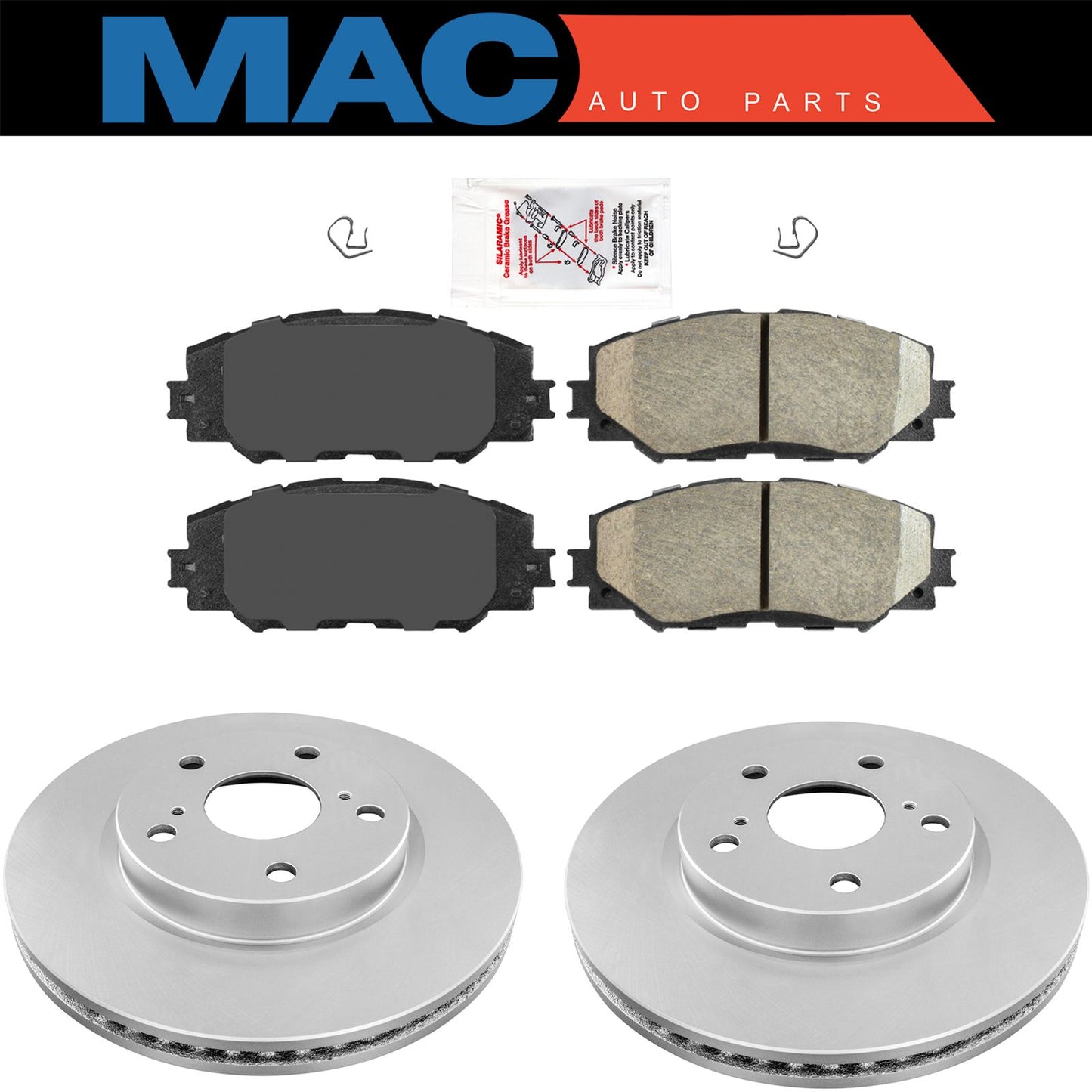 Pastillas de freno cerámicas delanteras y rotores recubiertos Toyota Rav 4 Scion XB Toyota Prius V
