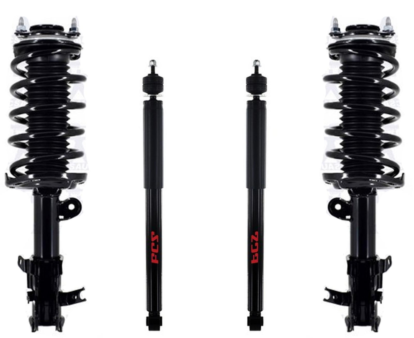 Front Left & Right Complete Strut Assembly & Rear Shocks For 2016-2021 Acura ILX