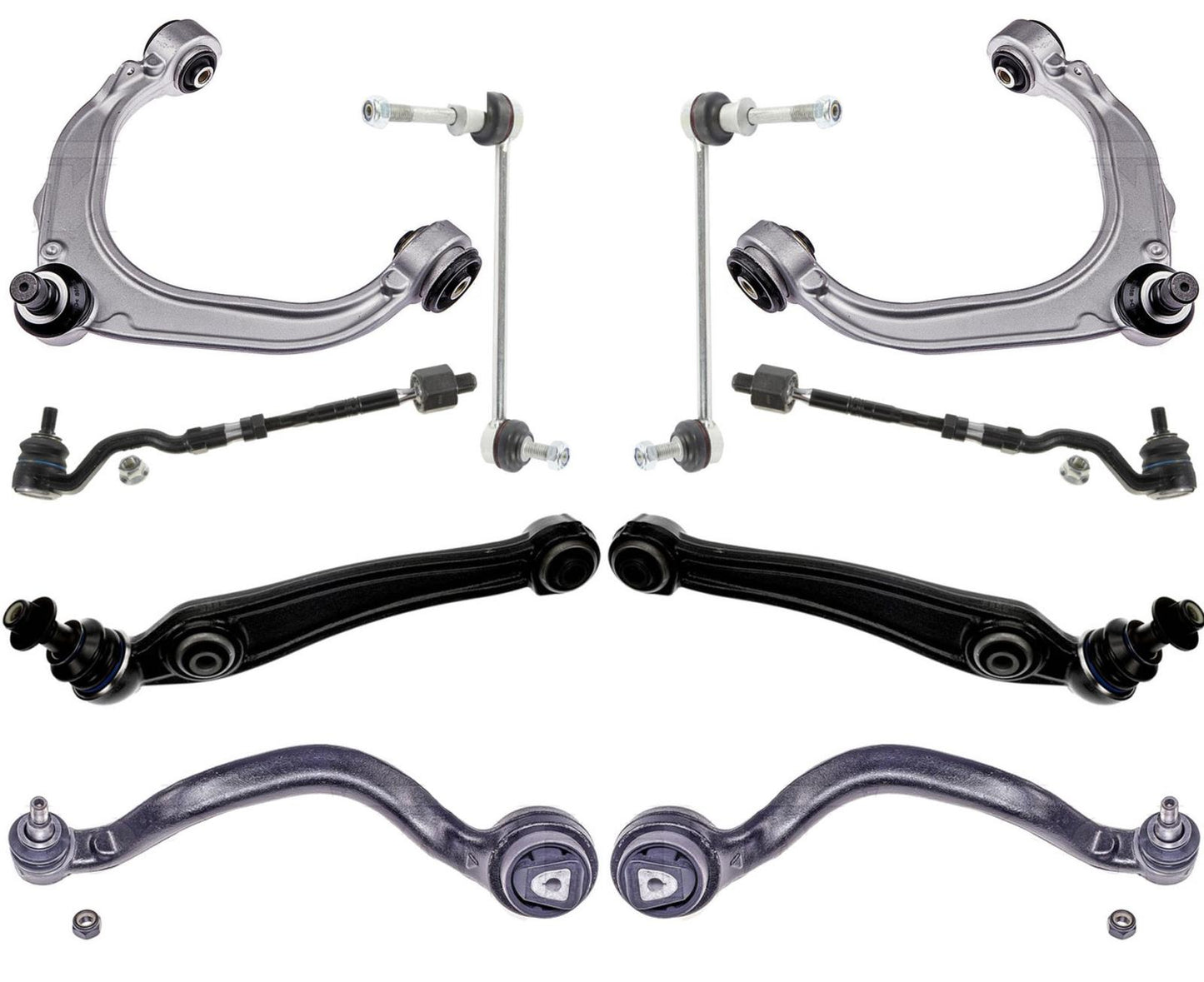For 07-13 X5 08-14 X6 L & R Lower Forward Control Arms & Links W/ Adaptive Drive