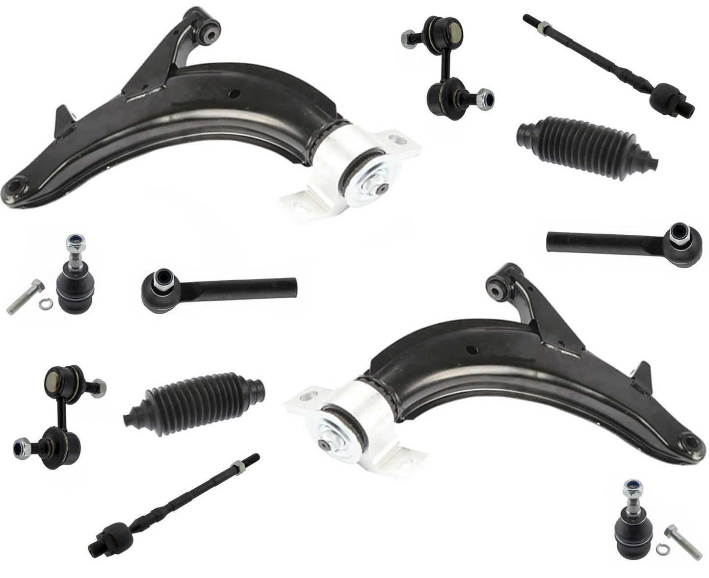 Bujes de brazos de control inferiores delanteros, juntas esféricas para Subaru Forester 2003-2005, 12 piezas