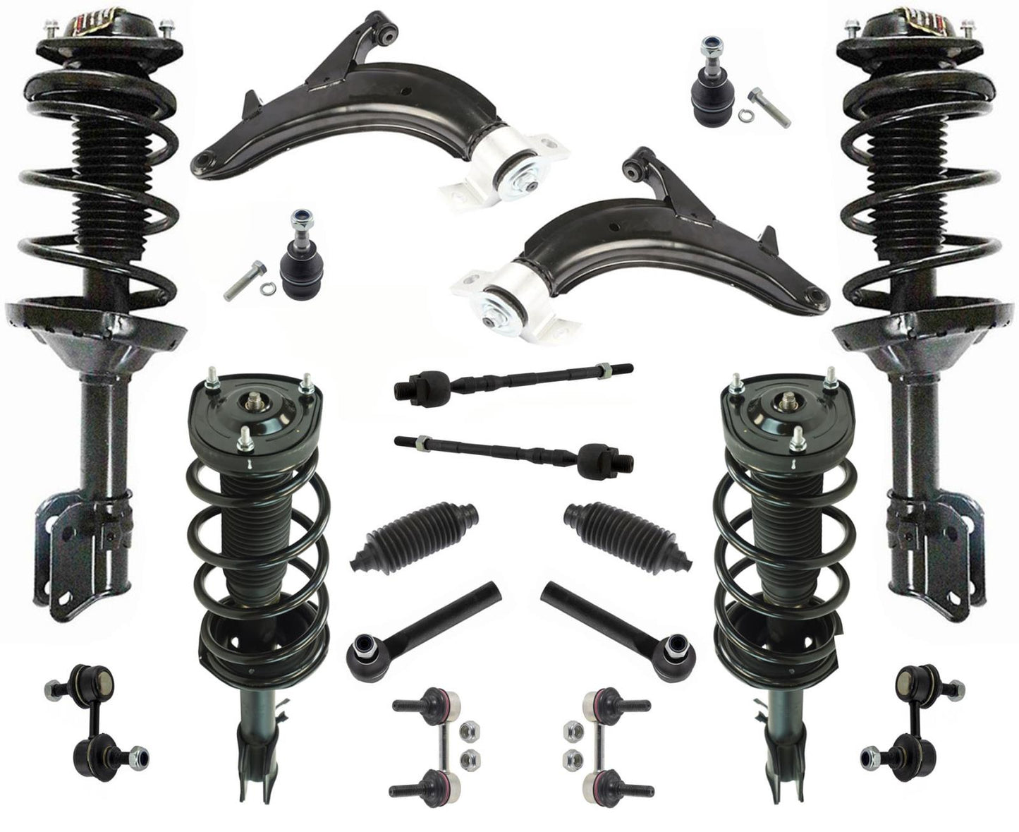 Front Lower Control Arms Bushings Ball Joints for 2003-2005 Subaru Forester 18pc