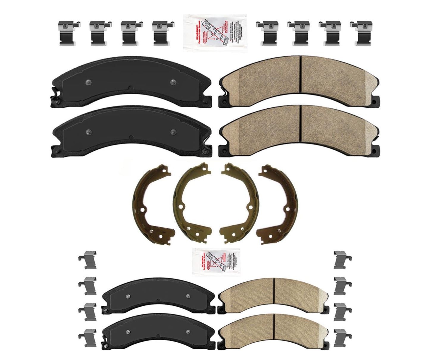 AmeriBRAKES Fleet Duty Ceramic Disc Brake Pads For 15-2021 Nissan Titan XD