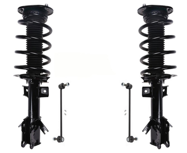 Front Complete Strut Assemblies & Sway Bar Links For 2015-2021 Ford Edge