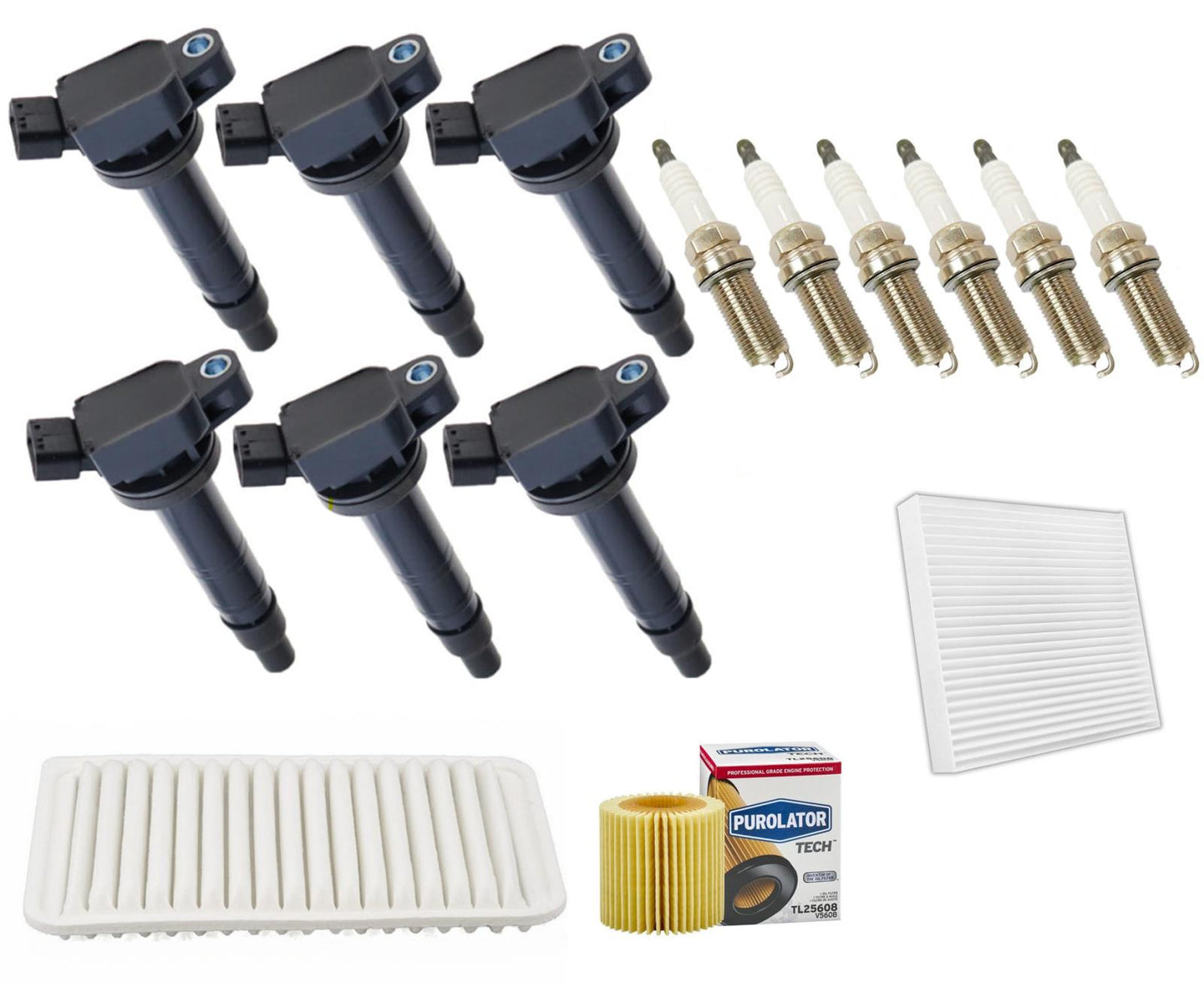 Kit de afinación de bobina de encendido y bujías de platino para Toyota Sienna 3.5 2007-2010