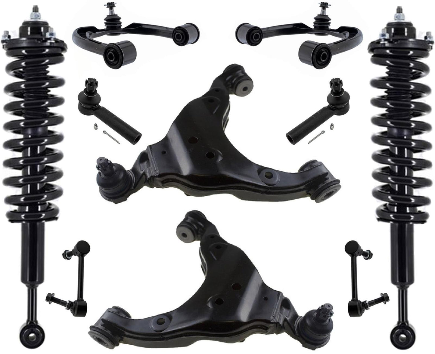 Front Strut Control Arms Links Tie Rods For 16-2020 Tacoma 3.5L 4 Wheel Drive