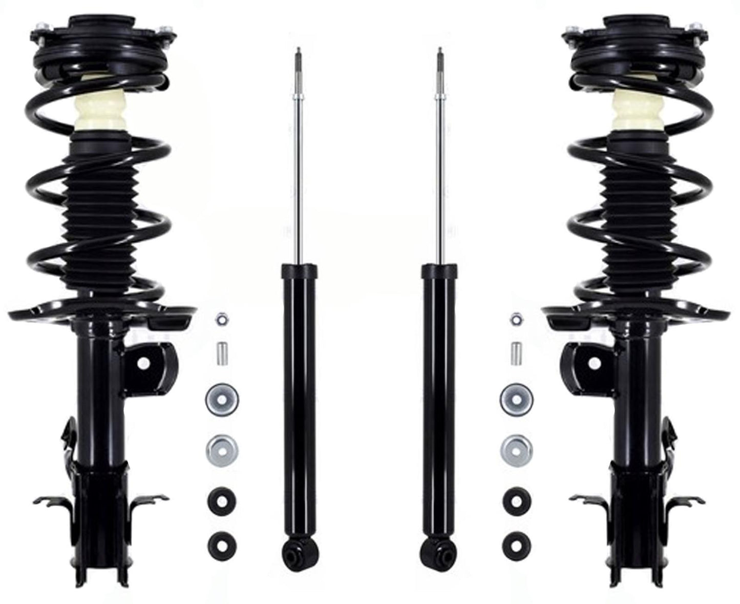 Conjuntos de puntal delantero completo y amortiguador trasero para Nissan Leaf 2011-2017