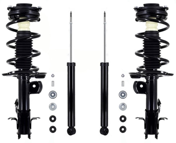 Front Complete Strut Assemblies & Rear Shocks Absorber For Nissan Leaf 2011-2024