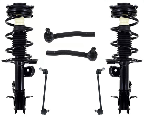 Front Complete Strut Assemblies Links & Tie Rods For Nissan Leaf 2011 2015 2024