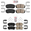 AmeriPRO Ceramic Brake Pads For 2016-2019 Kia Optima 2.4 Manual parking brake