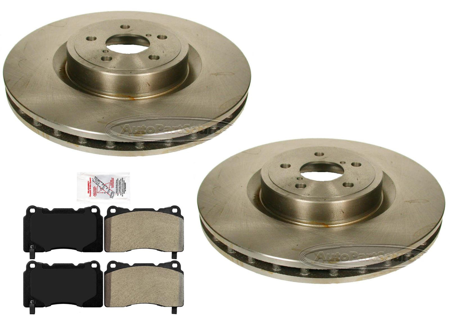 Front Brake Rotors & Metallic Brake Pads for 17-20 Subaru BRZ W/ Brembo Brakes