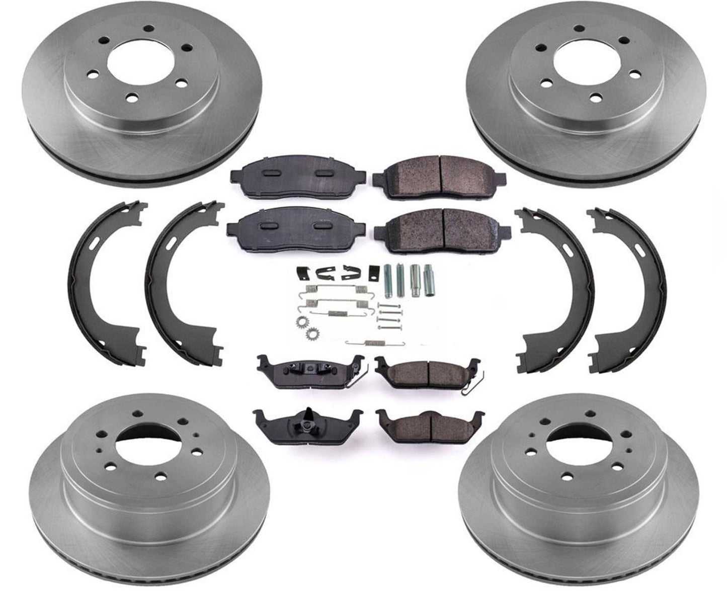 Brake Rotors Brake Pads for LINCOLN PICKUP MARK LT 06-08 4 Wheel Drive 6 Stud