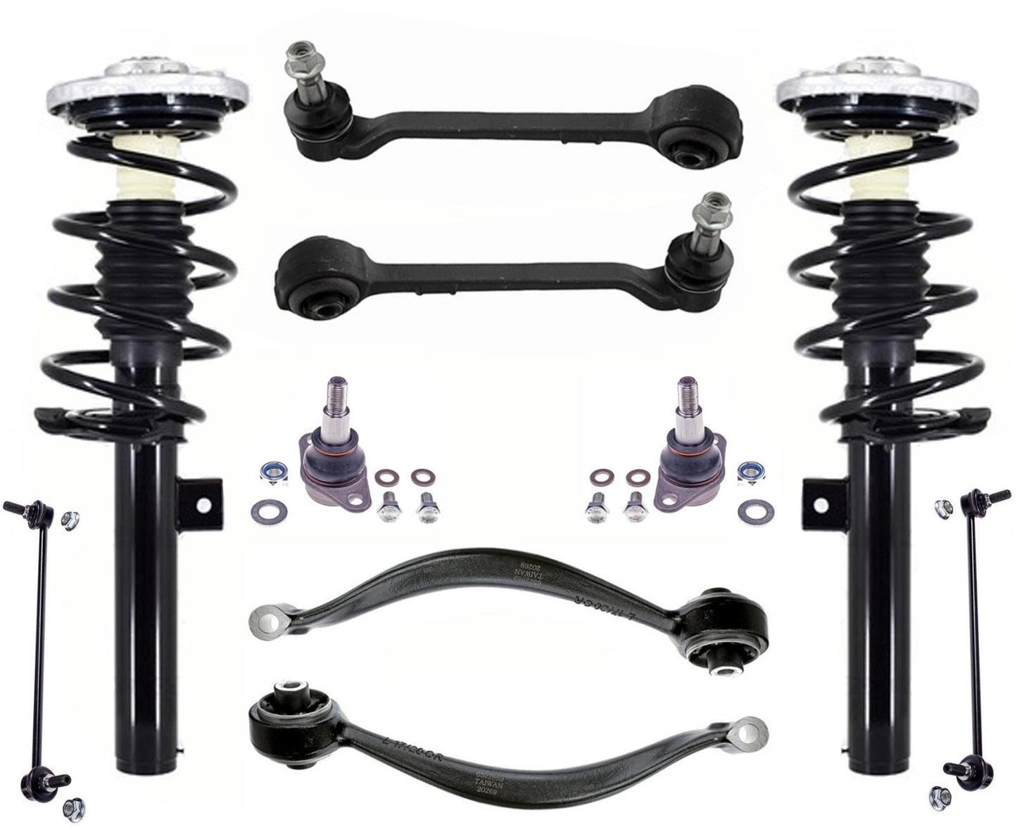 Enlaces de brazos de control de puntales delanteros para BMW X3 XDrive35i 2011-2017 con tracción total