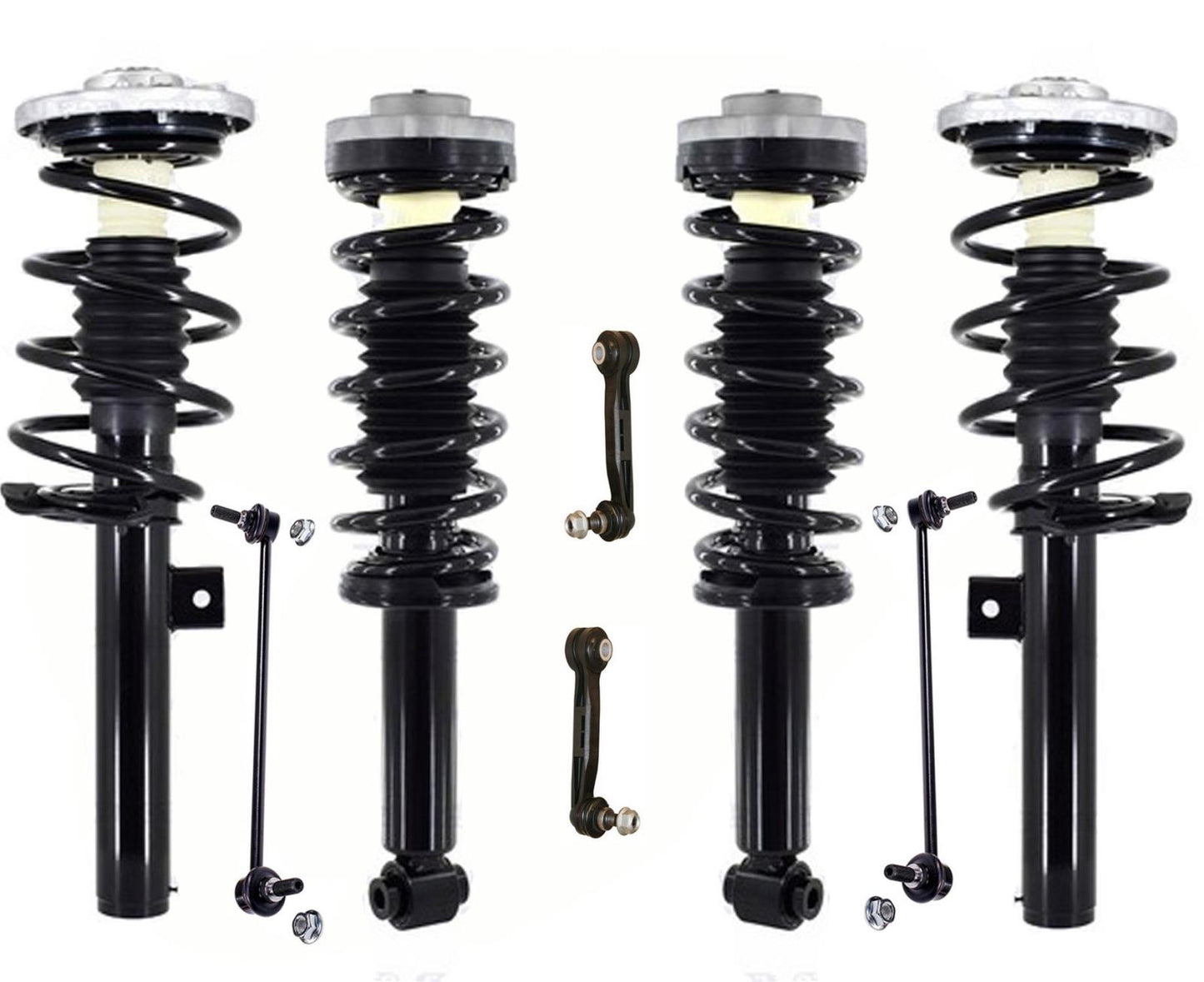 Puntales y enlaces completos delanteros traseros para BMW X3 XDrive28d 11-2017 con tracción total