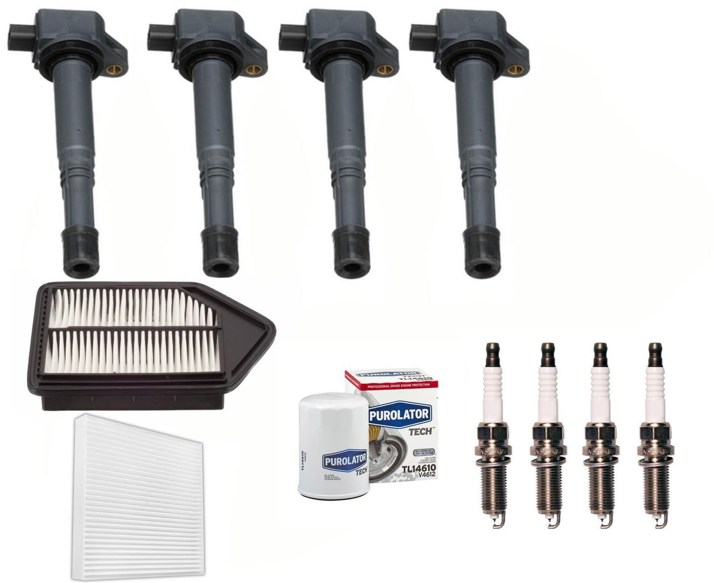 Bobina de encendido directo, bujías y filtros para Honda CRV CR-V 2.4L 2010-2011