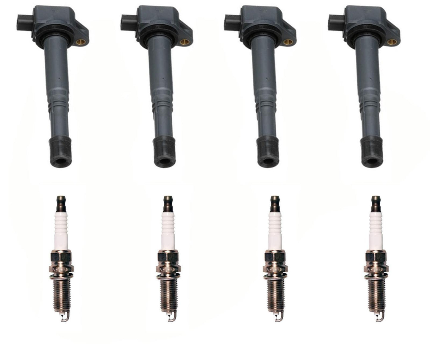 Bobina de encendido directo y bujías para Civic 2.4L 2012-2015, Accord 2.4L 2008-12.