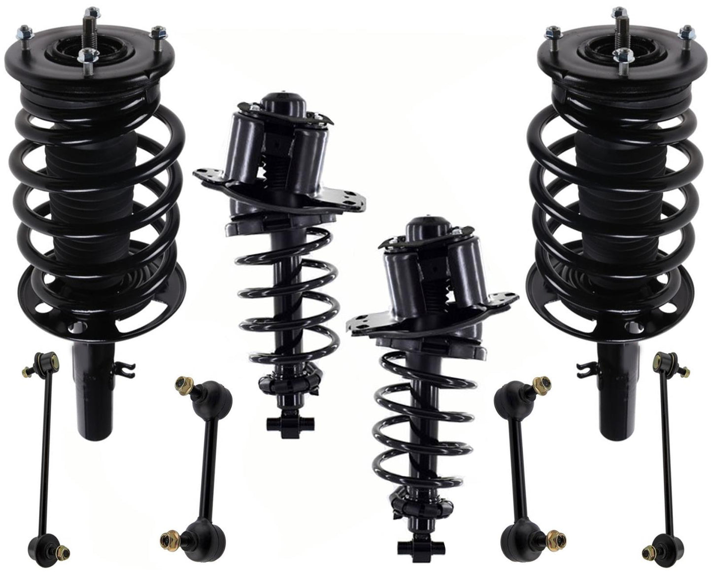 Puntales y enlaces completos delanteros y traseros para Ford Taurus 08-2009 con tracción delantera