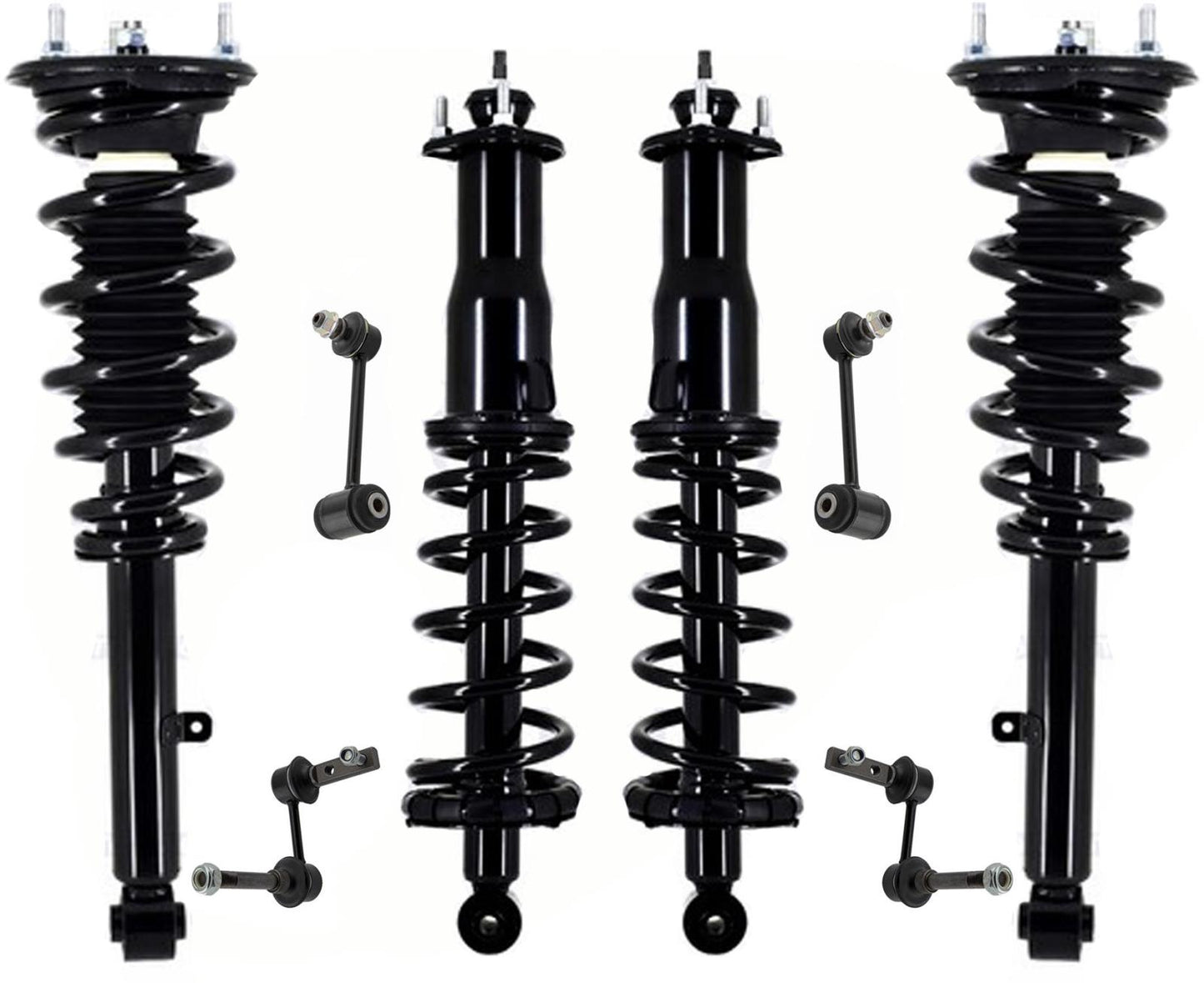 Front & Rear Complete Struts Spring Assembly & Links For 1998-2005 Lexus GS300