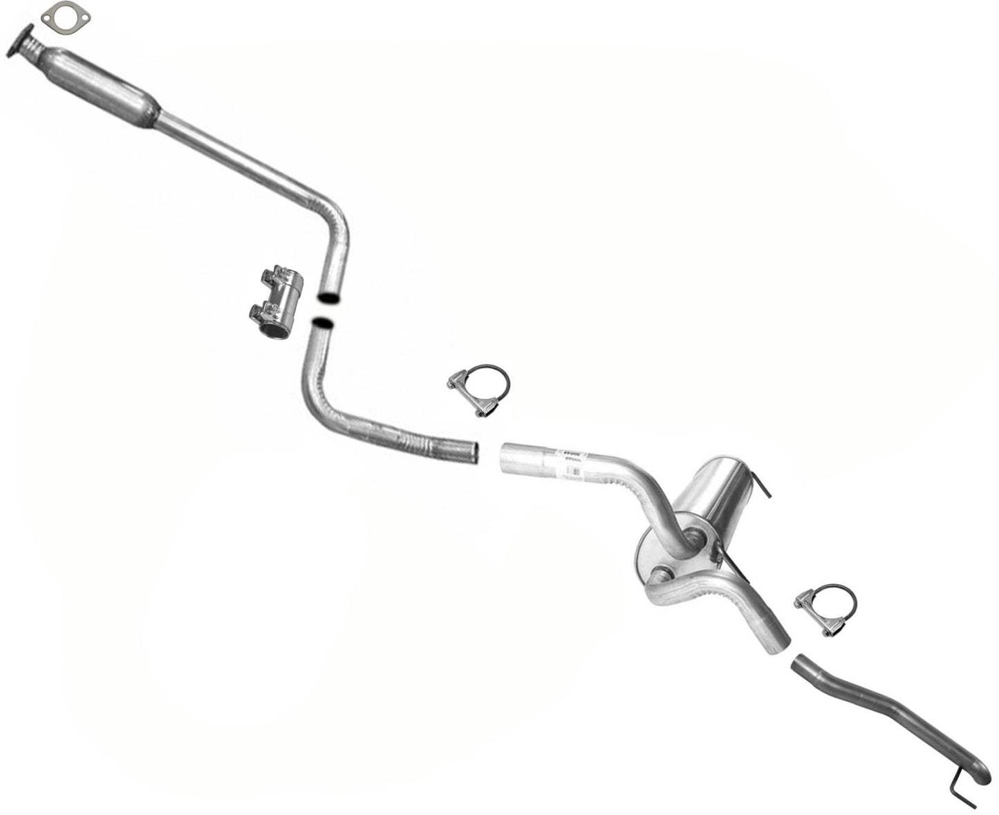 Muffler Resonator Pipe Exhaust System for 2011 2014 2015 Chevrolet Cruze 1.8 1.4