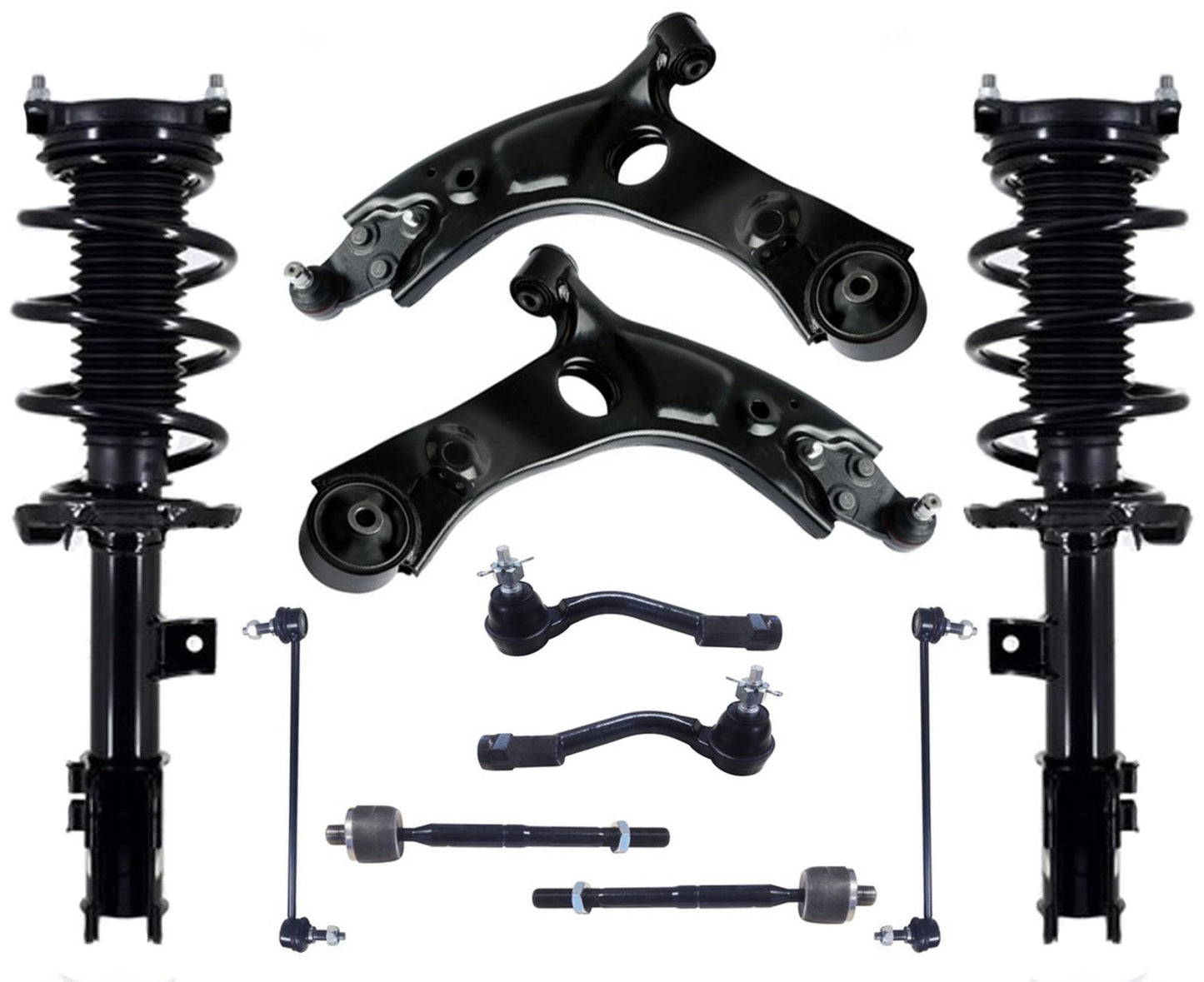 Front Complete Struts Control Arms Tie Rods & Links For 2016-2019 Kia Sorento