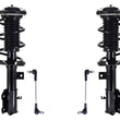 Front Complete Struts Assembly & Sway Bar Links For 16-2019 Chevrolet Cruze LS