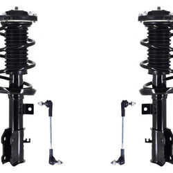 Front Complete Struts Assembly & Sway Bar Links For 16-2019 Chevrolet Cruze LS