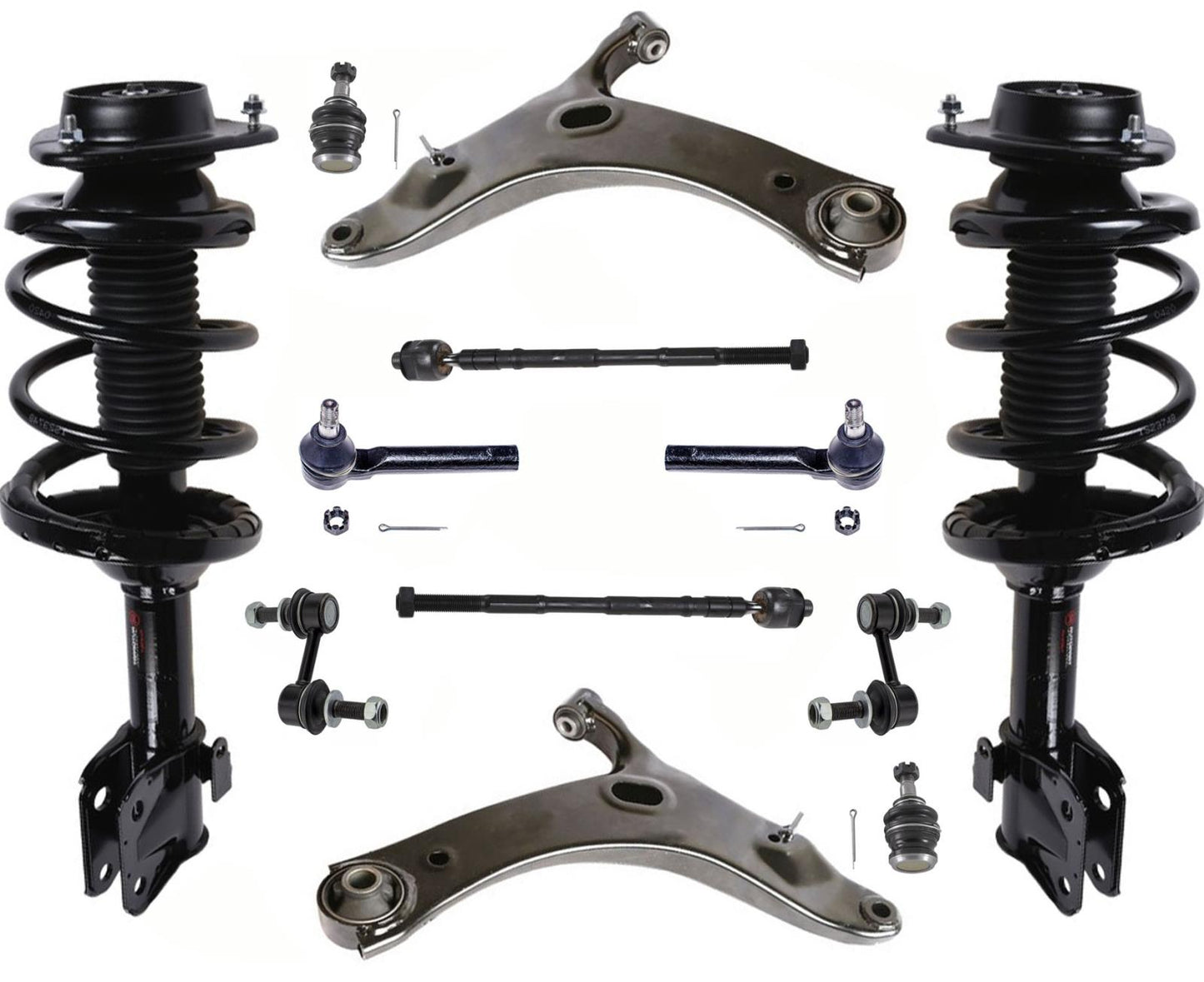 Enlaces de varillas de amarre de brazos de control de puntales completos delanteros para Subaru Crosstrek 13-2017