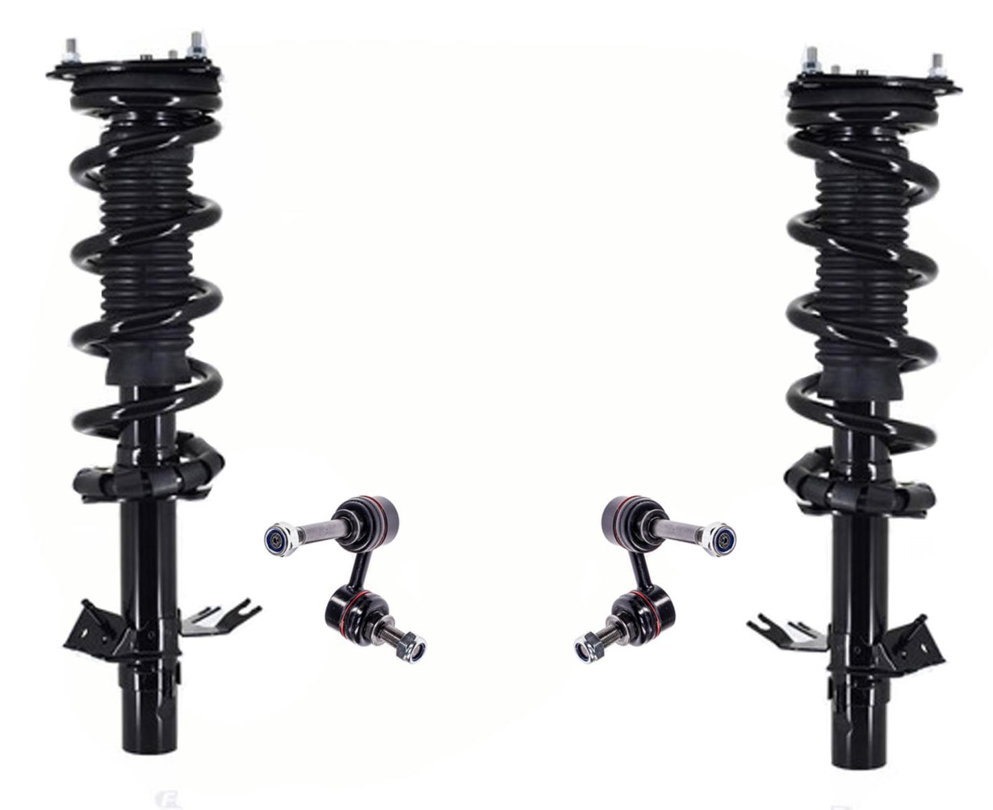 Front Complete Struts & Links For 2014-2017 Infiniti QX70 3.7L All Wheel Drive