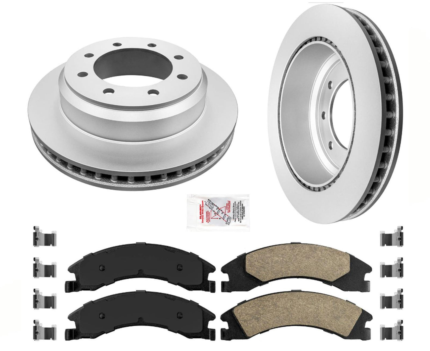 Frenos cerámicos traseros y rotores recubiertos PARA FORD E150 E250 E350 SUPER DUTY 2008-2021
