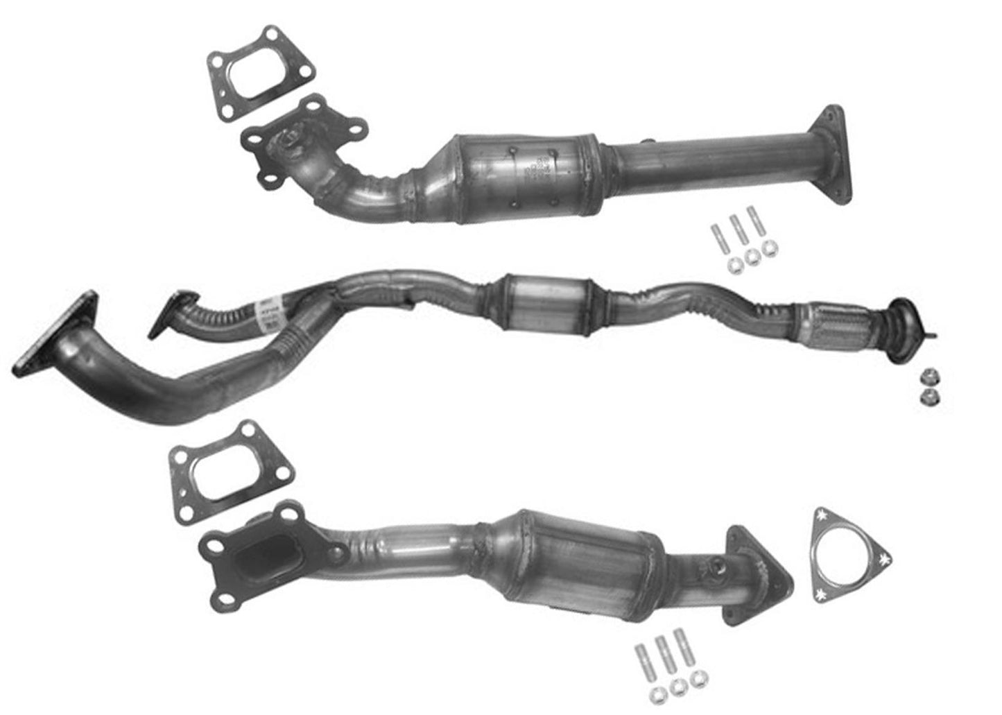 Left and Right Lower Catalytic Converters for 2015-2016 Chevrolet Colorado 3.6L