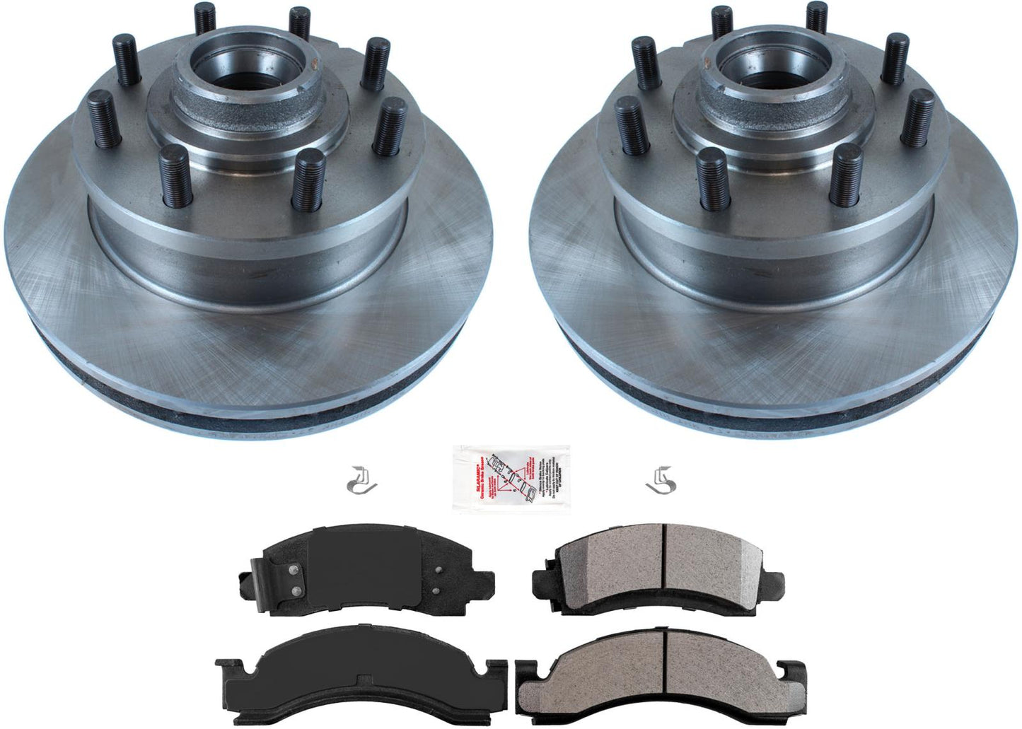 Disc Brake Rotors Pads for 1993-1995 GMC G30 Single Rear Wheel H/D 3.5" Shoes