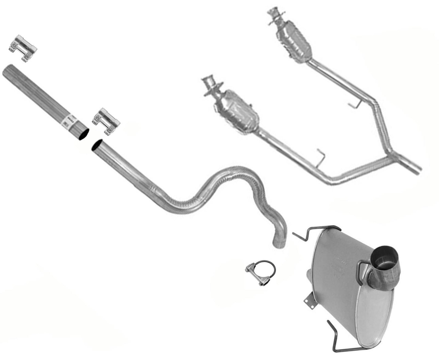 Fits For Ford 2005-2009 Ford Mustang 4.0 Exhaust System Pipe Catalytic Converter