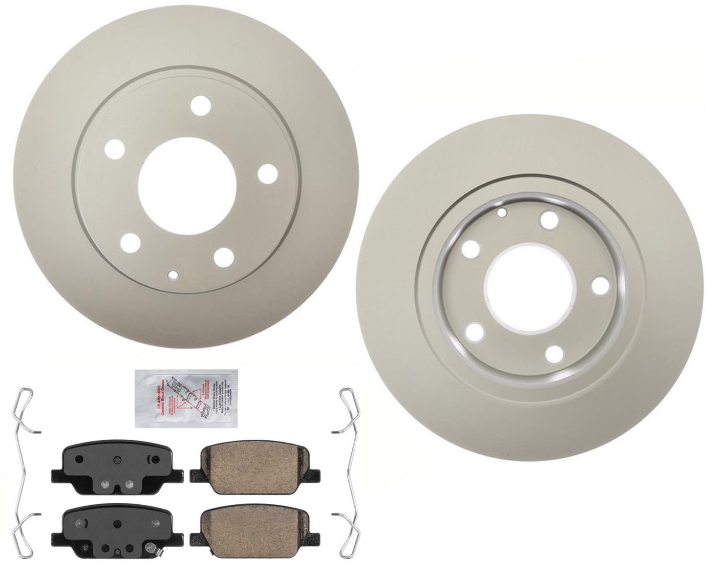 Pastillas de rotores de freno de disco recubiertas AmeriBRAKES traseras para Mazda CX-30 302,7 mm 2020-22