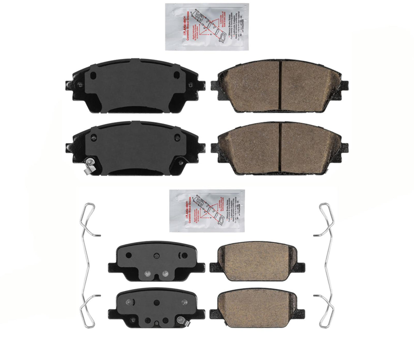Pastillas de freno de disco de cerámica AmeriPRO delanteras y traseras para Mazda CX-30 2020-2022