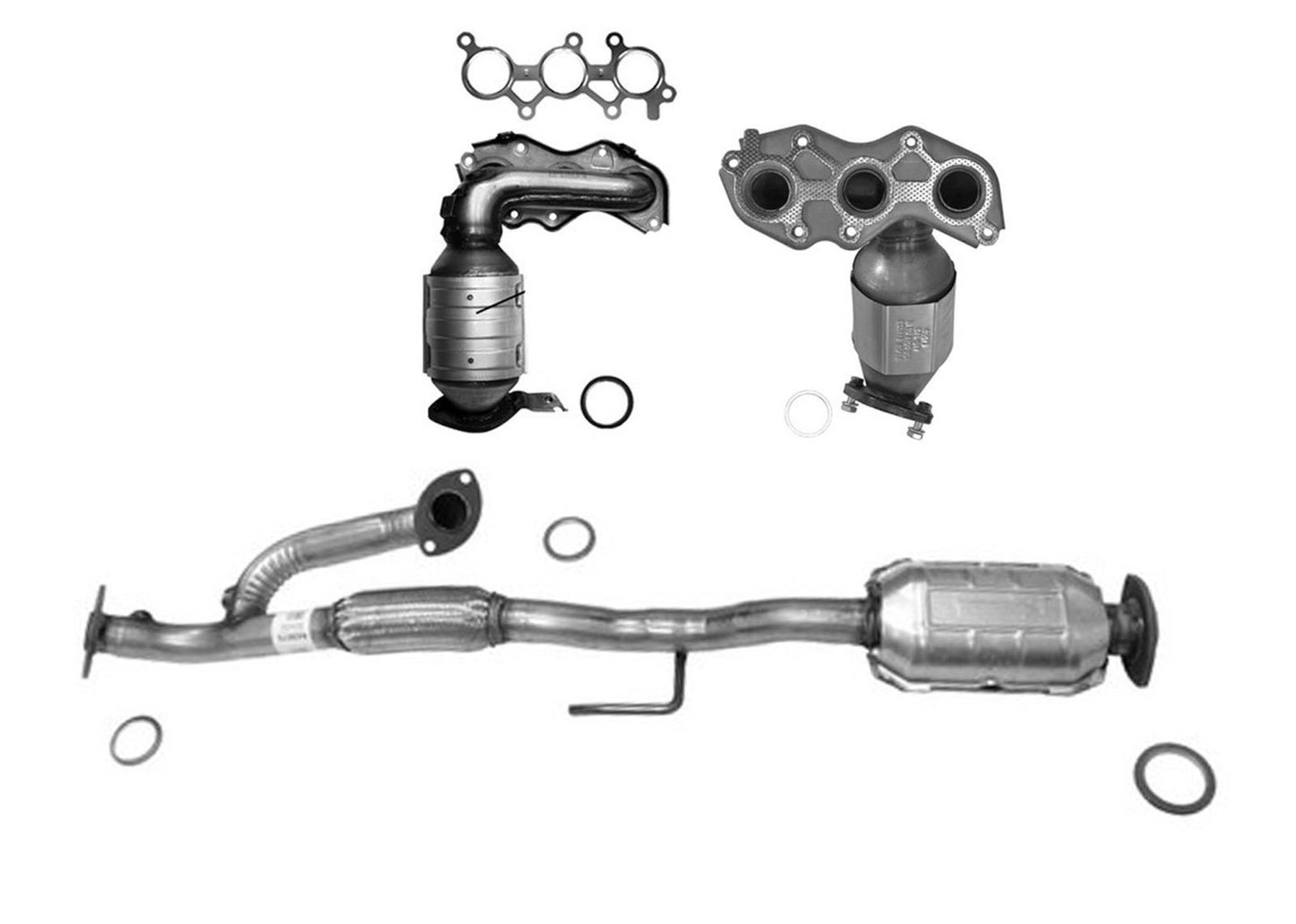 Convertidor catalítico del colector inferior Ft Rr para Toyota Camry ES350 3.5L 2007-2017