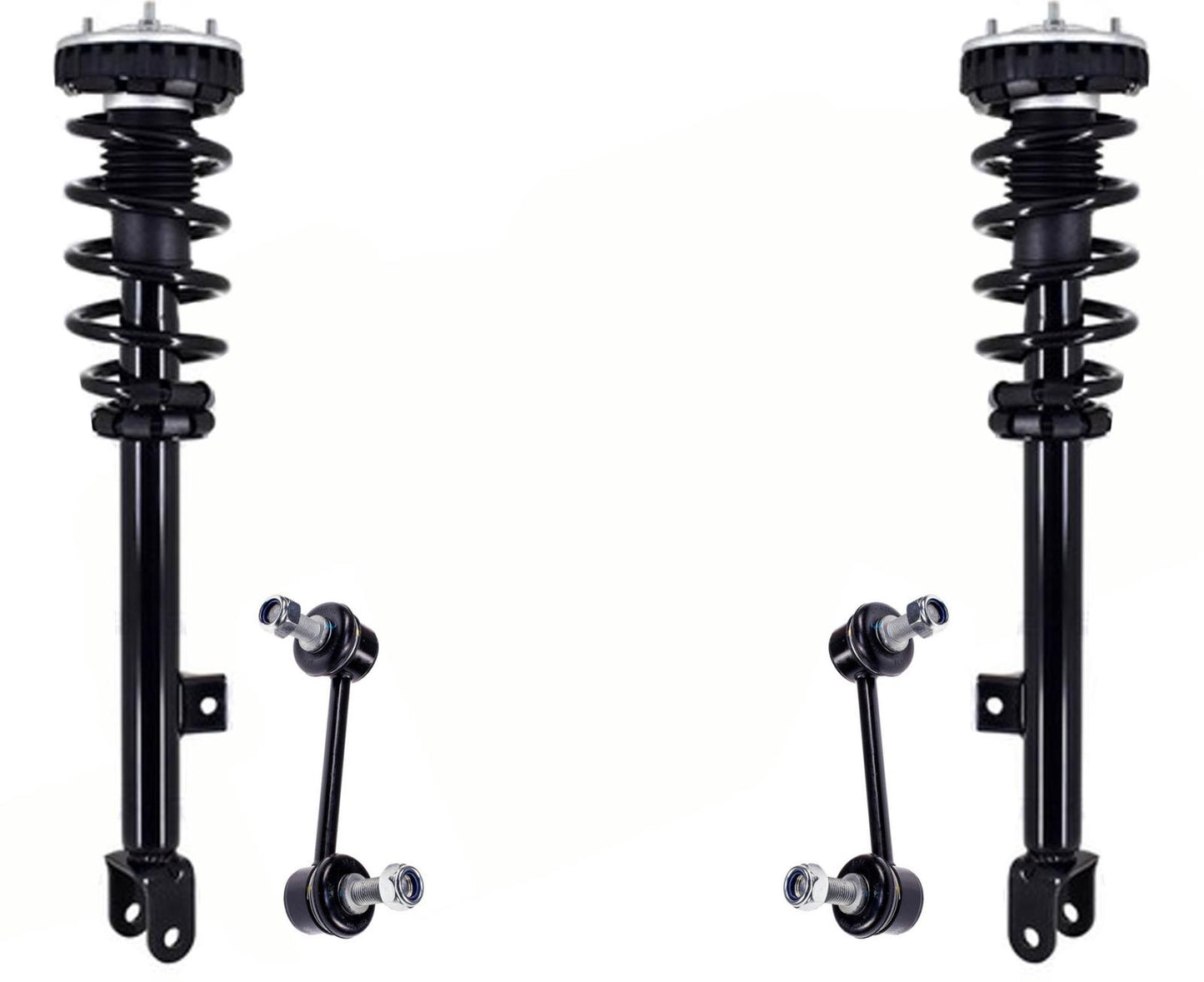 Front Complete Struts W/ Coil Springs & Links For Hyundai Genesis 2009-2014